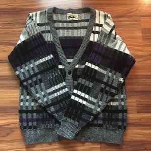 🐅 Vintage Le Tigre Men's Medium Cardigan